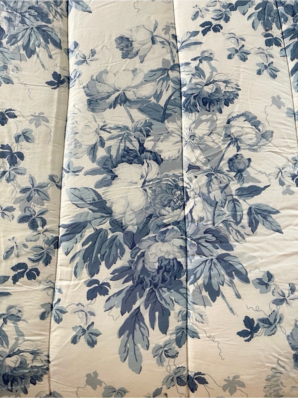 Ralph Lauren Blue and White Floral Comforter RARE! Elsa!